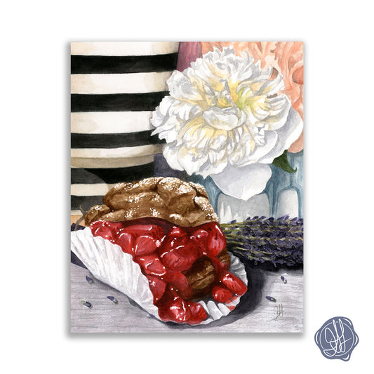 Pastry & Peony | Fine Art Giclée Print